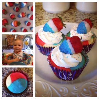 So as I put it on Insta - If you've got the time and your squishy baby don't mind ... get yo patriotic cupcake on!!!