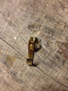 The picture hooks I used. See how if you flatten the tops the two holes will come together to for a tab with a hole in it?